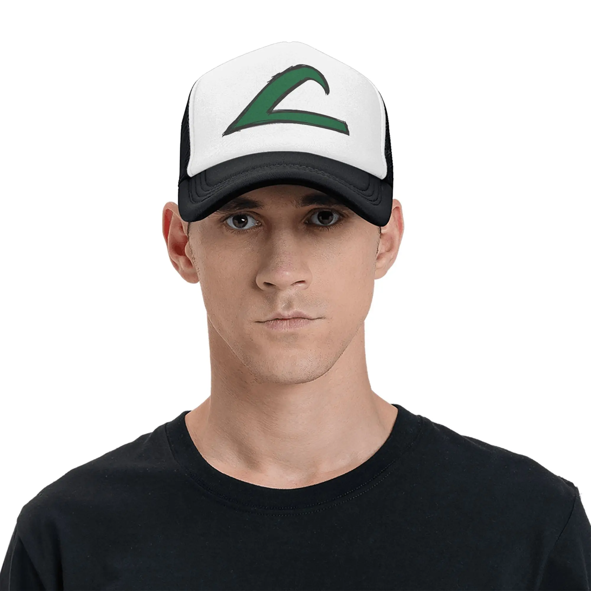 League Ashs Ketchums Trucker Cap für Herren und Damen, Trucker Worker Cap, Golfmützen, verstellbare Snapback Caps, Mesh-Baseballkappe für den Sommer – Detail 7