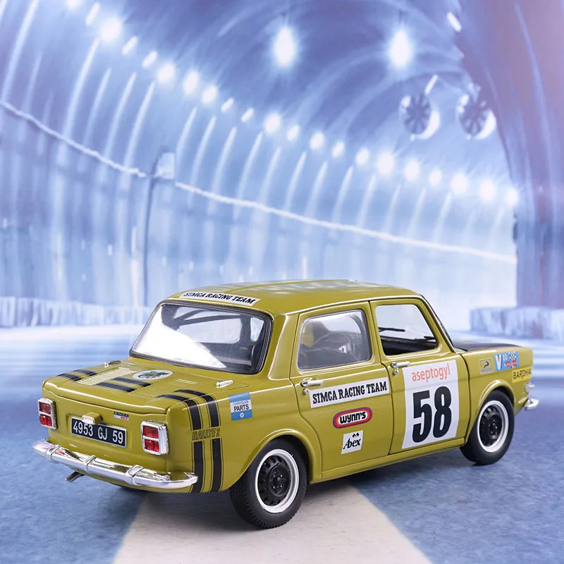 1:18 simca 1000 rallye 2 srt n ° 58 hohe Simulation Druckguss Auto 