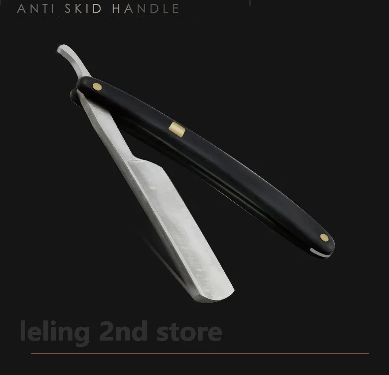 Senior Holzgriff Klinge Rasierer professionelle Friseur Rasierer Augenbraue Rasierer Herren Rasiermesser Haar Messer Geschenk – Detail 7