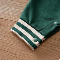 Newborn Baby Baseball Clothes 0 3 6 9 12 Months green Boston Long Sleeve Footies Toddler Boy Clothes Kids Jumpsuit Pyjama Bebe 6