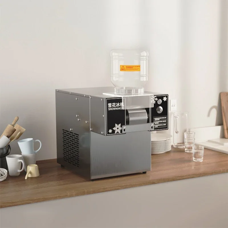 Mini Snow Ice Maker Shaver Machine Europe Snowflake Ice Machine Korea Bingsu Machine Snowflake Ice Shaving Machine 60KG/24h 3