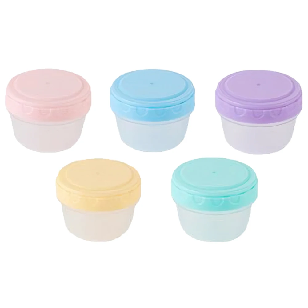 6 Pack Salad Dressing Container with Graduated Line Sauce Container Leakproof Tiny Condiment Container for Lunch Box Accessories