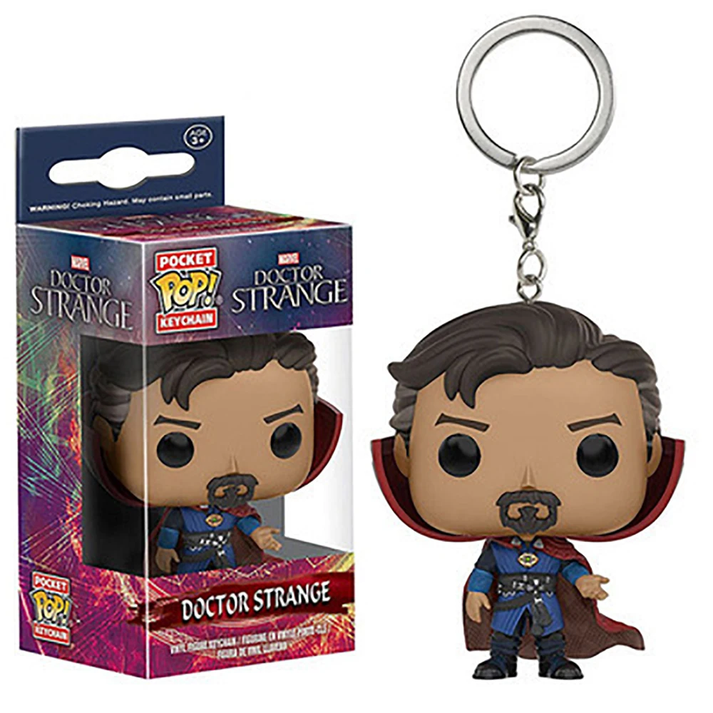 FUNKO POP Marvel Hero Keychain Popularity Loki Thor Hulk Doll Collection Festival Backpack Pendant Christmas Gift Fun Keychain 4