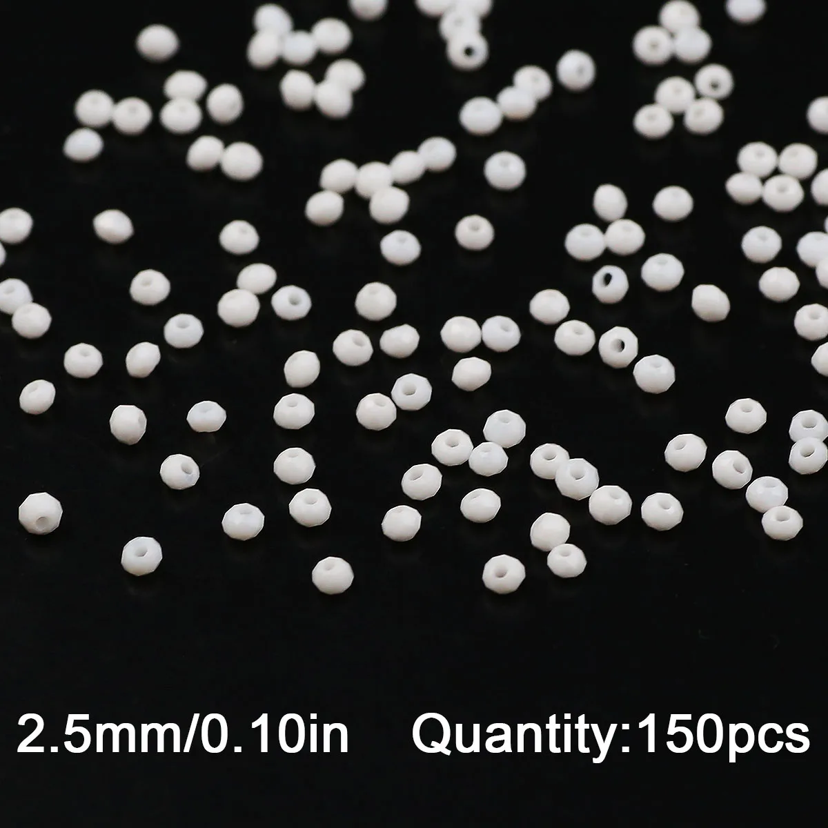 WLYeeS 세라믹 화이트 2mm 150-750개 작은 구슬 플랫 라운드 루즈 스페이서 비즈 여성용 목걸이 주얼리 제작 DIY