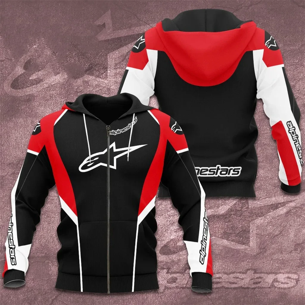 

Sudadera con capucha Y2k para hombre y mujer, camisa deportiva informal con estampado de equipo de carreras de motos F1, jersey