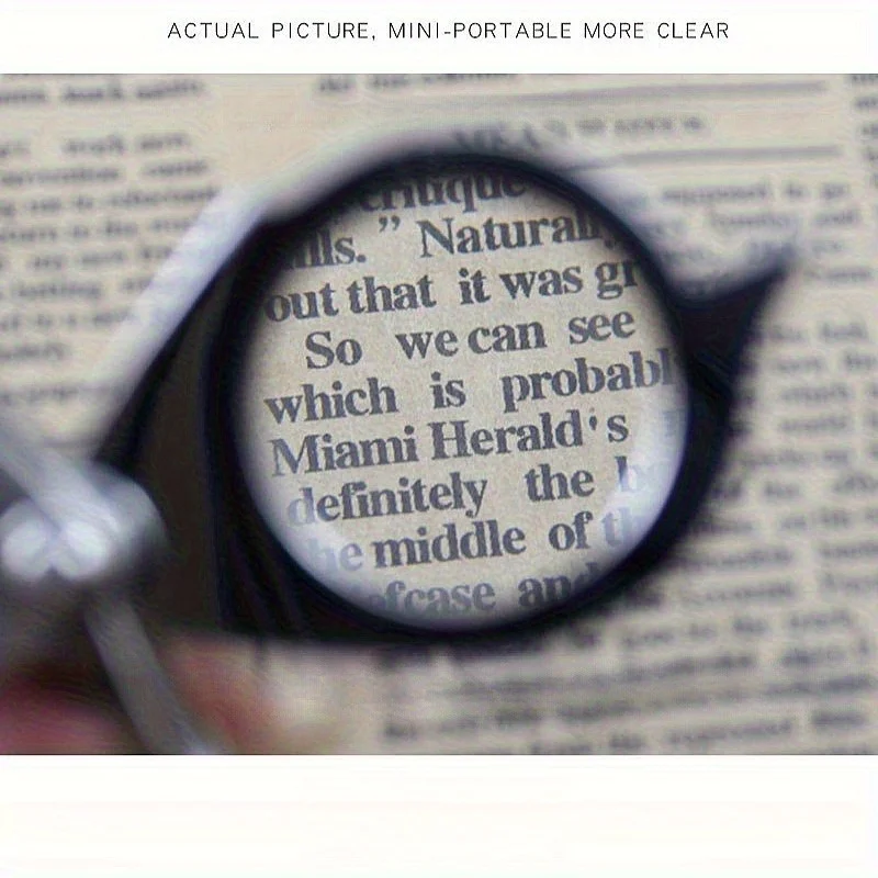 1pc Hot Selling Portable Folding Magnifying Glass, 10x Magnification - Sturdy and Durable Compact Lightweight Design