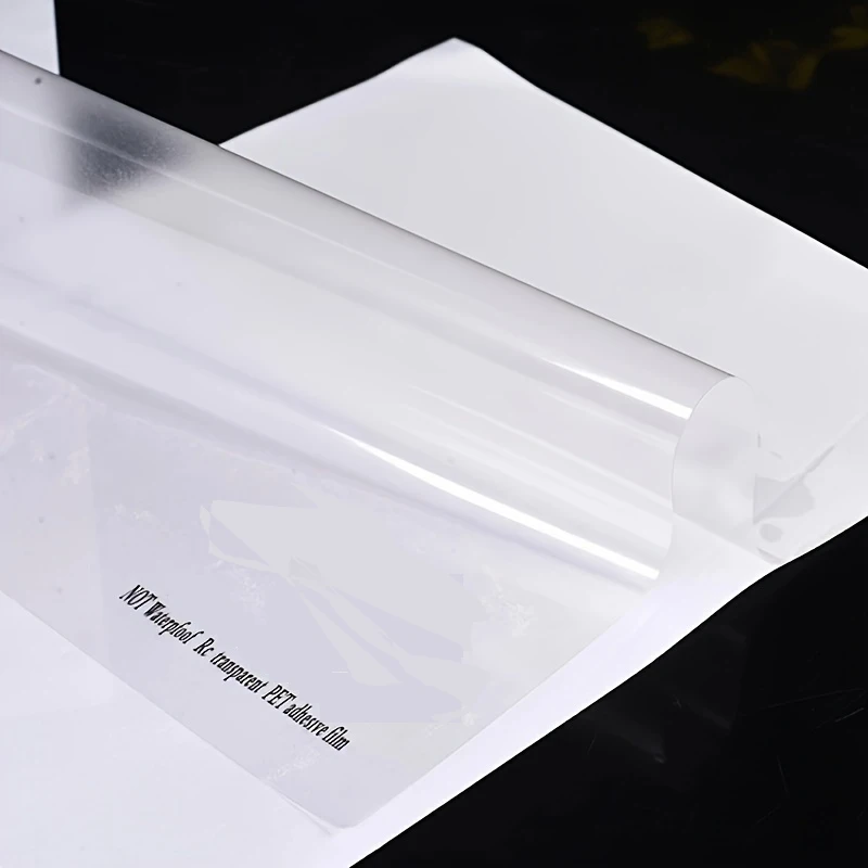 Papel adhesivo de vinilo imprimible para impresora de inyección de tinta, calcomanía transparente no impermeable, hojas autoadhesivas A4, 20 hojas