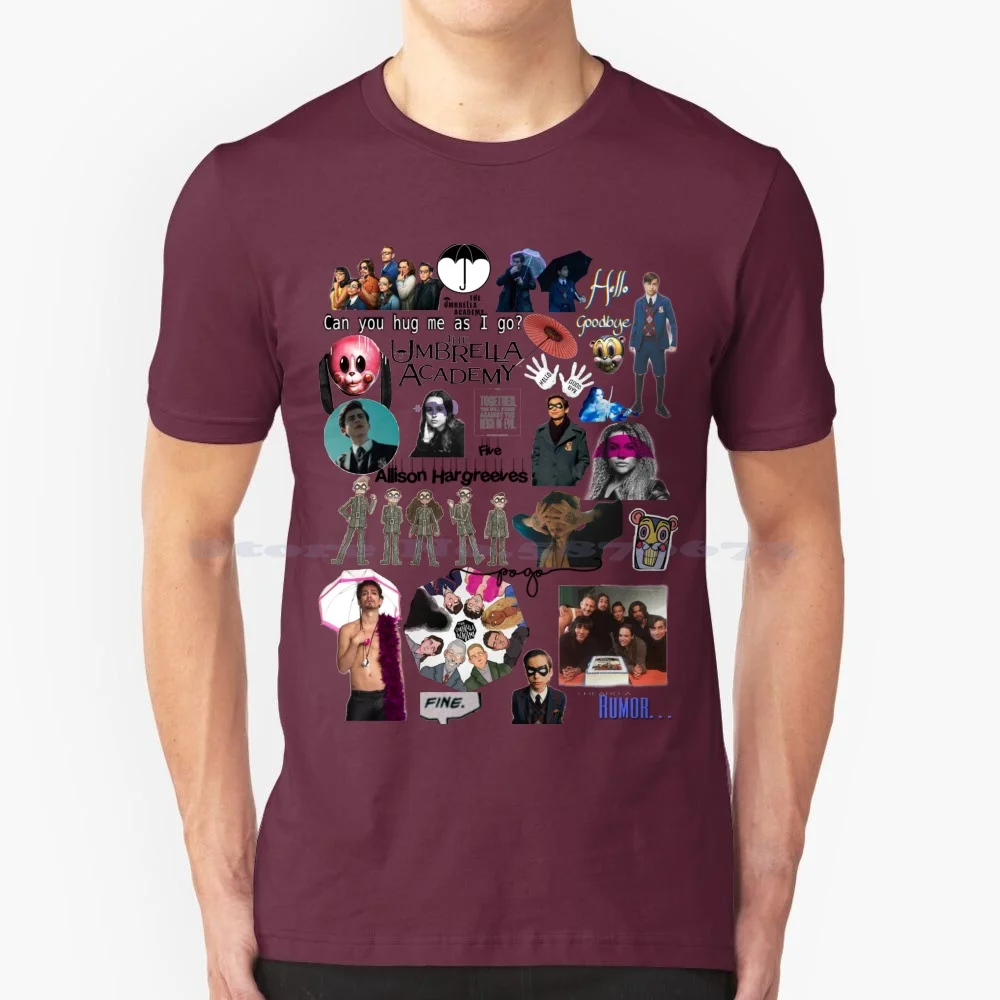 The Umbrella Academy T Shirt 100% Cotone Tee The Umbrella Academy Lee Hargreeves Numero Cinque Fashion Trendy Umbrella Academy