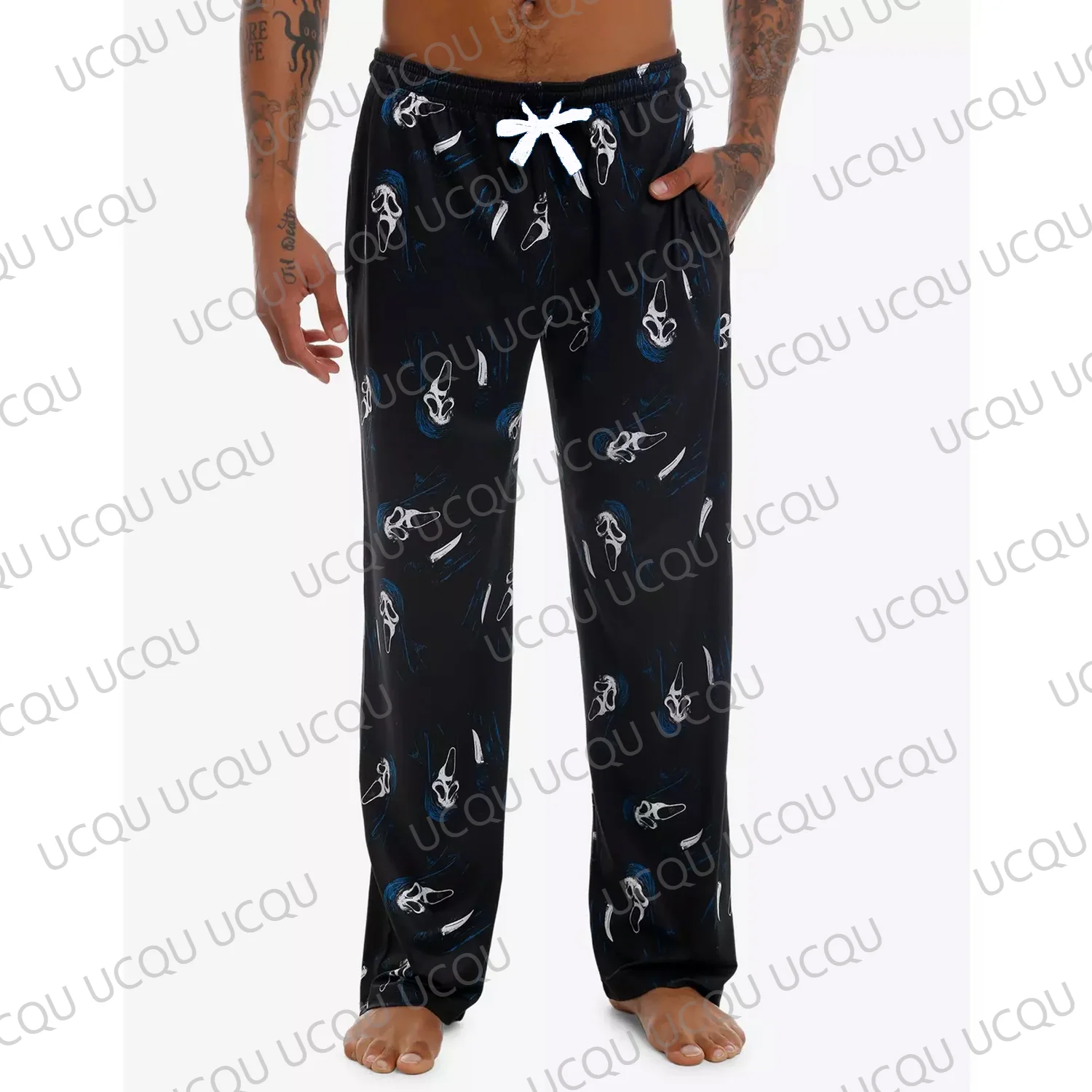 Ghost Face Knife Sleep Pajama Pants Oversized Adult/Kids Pajama Pants 3D Printed Pyjama Trousers Gift girls pants boys pants kids pants girls trousers men sleep pants