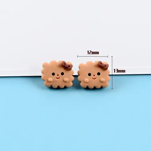 10Pcs Mini Cute Simulation Candy Biscuits Donuts Flat Back Resin Kawaii Fake Food Craft DIY Hair Accessories Phone Case Decor - Image 10