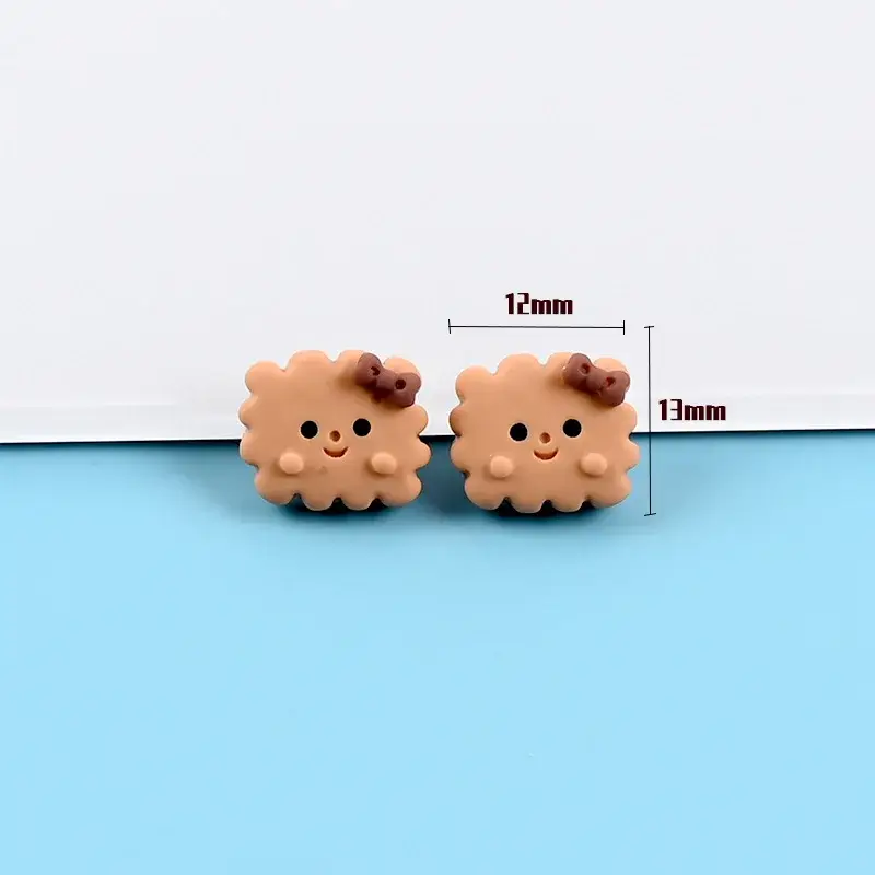 10Pcs Mini Cute Simulation Candy Biscuits Donuts Flat Back Resin Kawaii Fake Food Craft DIY Hair Accessories Phone Case Decor - Image 10
