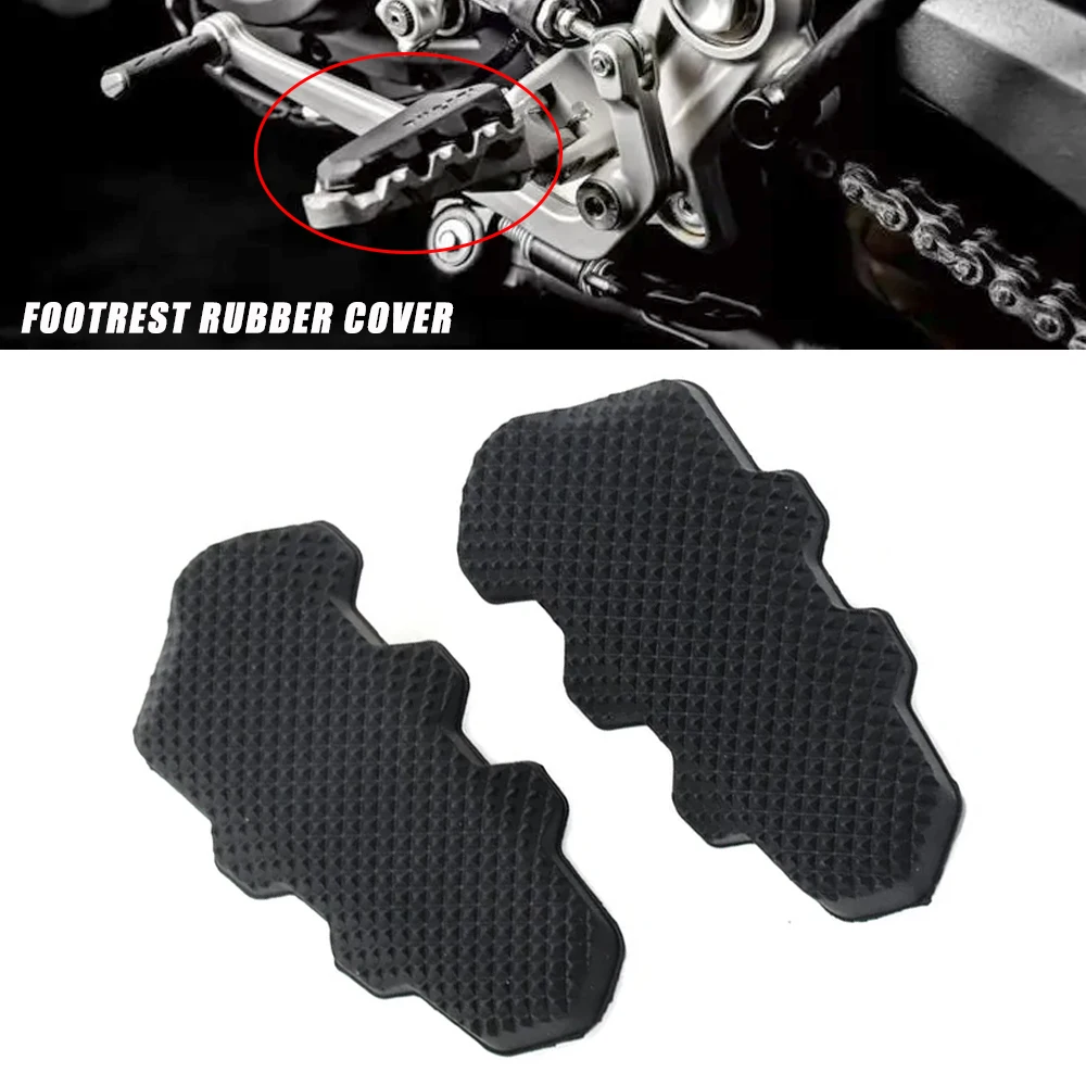 Moto Anteriore Poggiapiedi Spina Del Piede Pedana Piastra di Copertura In Gomma Per Ducati Hypermotard 821 Multistrada MTS 950 1260 1200