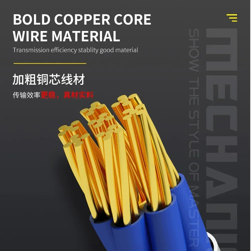 MECHANIC S24 Max Power Supply Test Cable For iPhone 5S-13Pro Max And Android Mobile Phone Boot Line Power Supply Cord mobile phone test cable