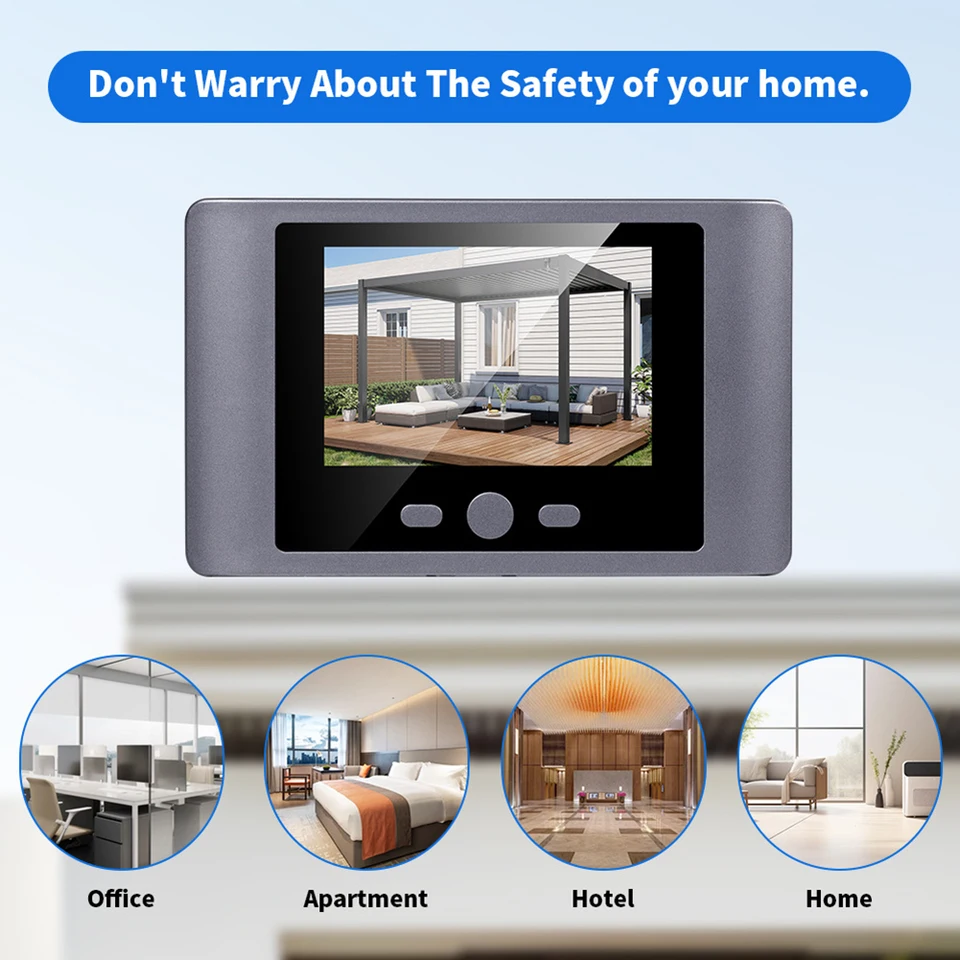 Smart Wireless Peephole Door Viewer Camera