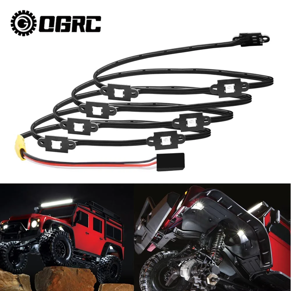 OGRC 1/10 светодиодный Rock Lights 8 режимов освещения, Совместимость с TRX4 Bronco/Sport/1979 Ford/Φ Trucks, детали для обновленного радиоуправляемого гусеничного автомобиля