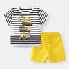 Boys Cartoon Tracksuits Short Sleeve Tshirt+Shorts Two Piece Set Toddler Casual Fashion Summer Clothes Sets 1