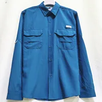 Camisa para hombres Spring/Summer New Long sleeved Short sleeved Classic Polo Collar Shirt Top Pocket Men's Casual Shirt 2025 1
