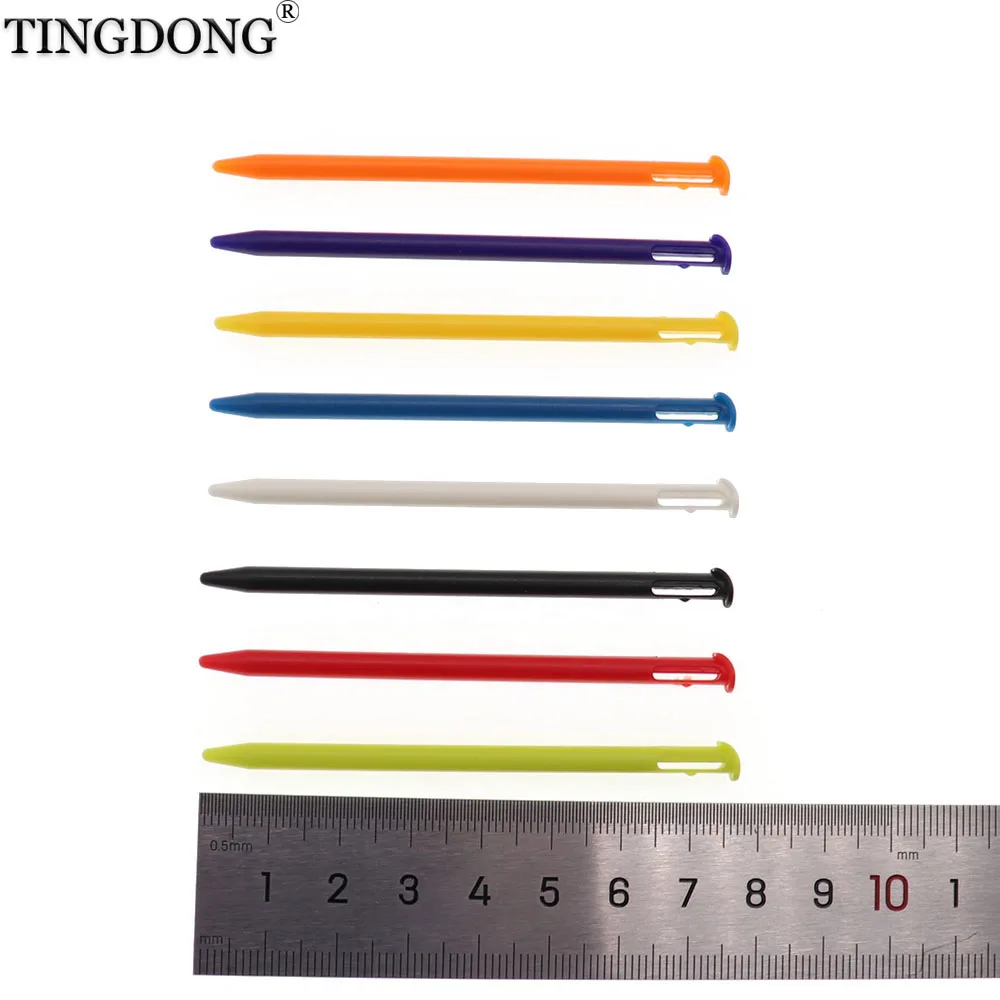 8PCS/Lot Black Platic Stylus Screen Touch Pen for Nintendo NEW 3DS