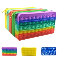 Pendentif Pop pour enfants, en Silicone, créatif, décompression, bulle lumineuse, grand, gradateur, jeu de teinture 