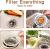 10/1x Stainless Steel Sink Filter Kitchen Bathroom Floor Drain Mesh Filters Drain Basket Waste Screen Hole Trap Strainer Stopper 6