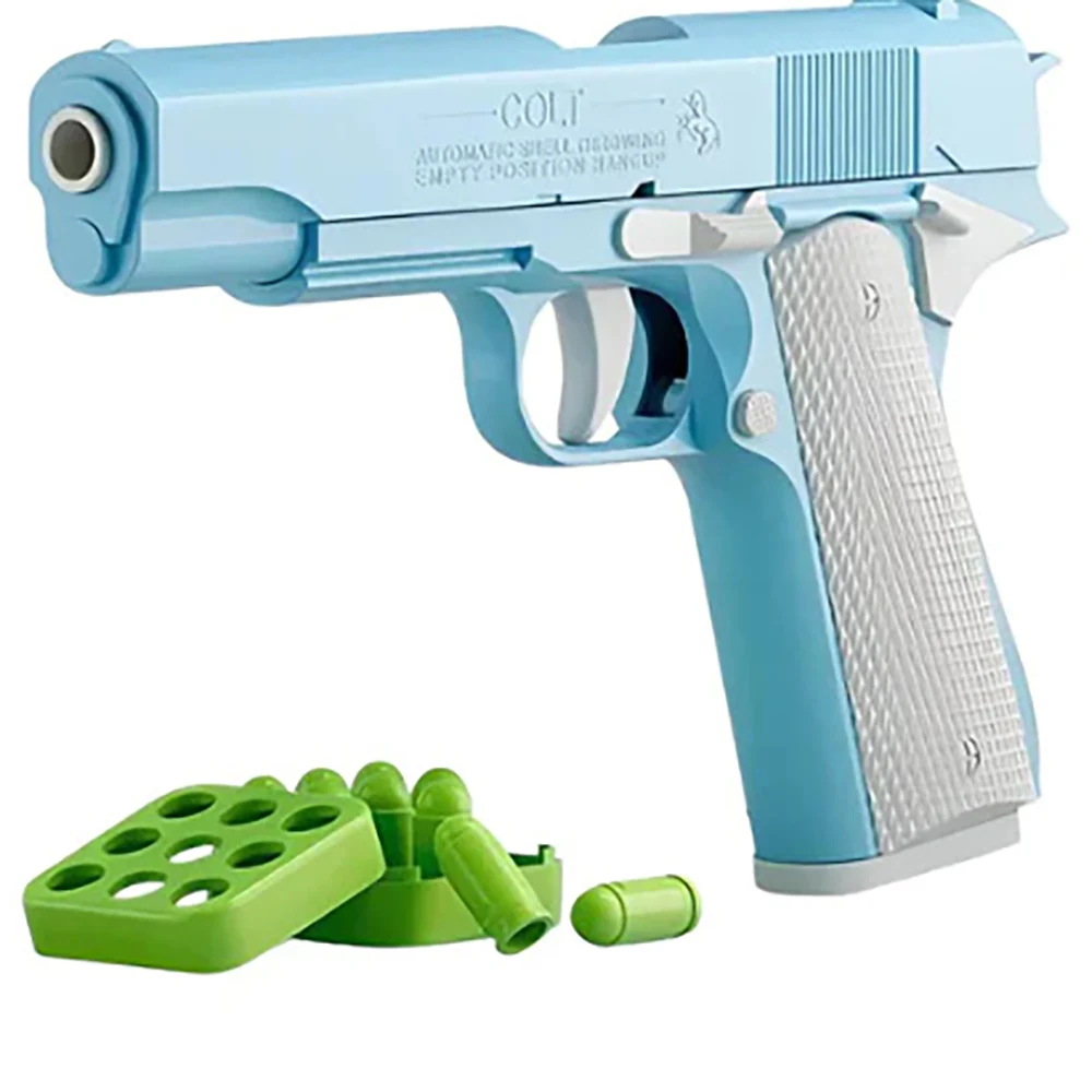 Fidget Toys Stress Shot Toy Gun For Kids Toy Pistol Look Real Hand Pistol Gun Toy Ejecting Shells