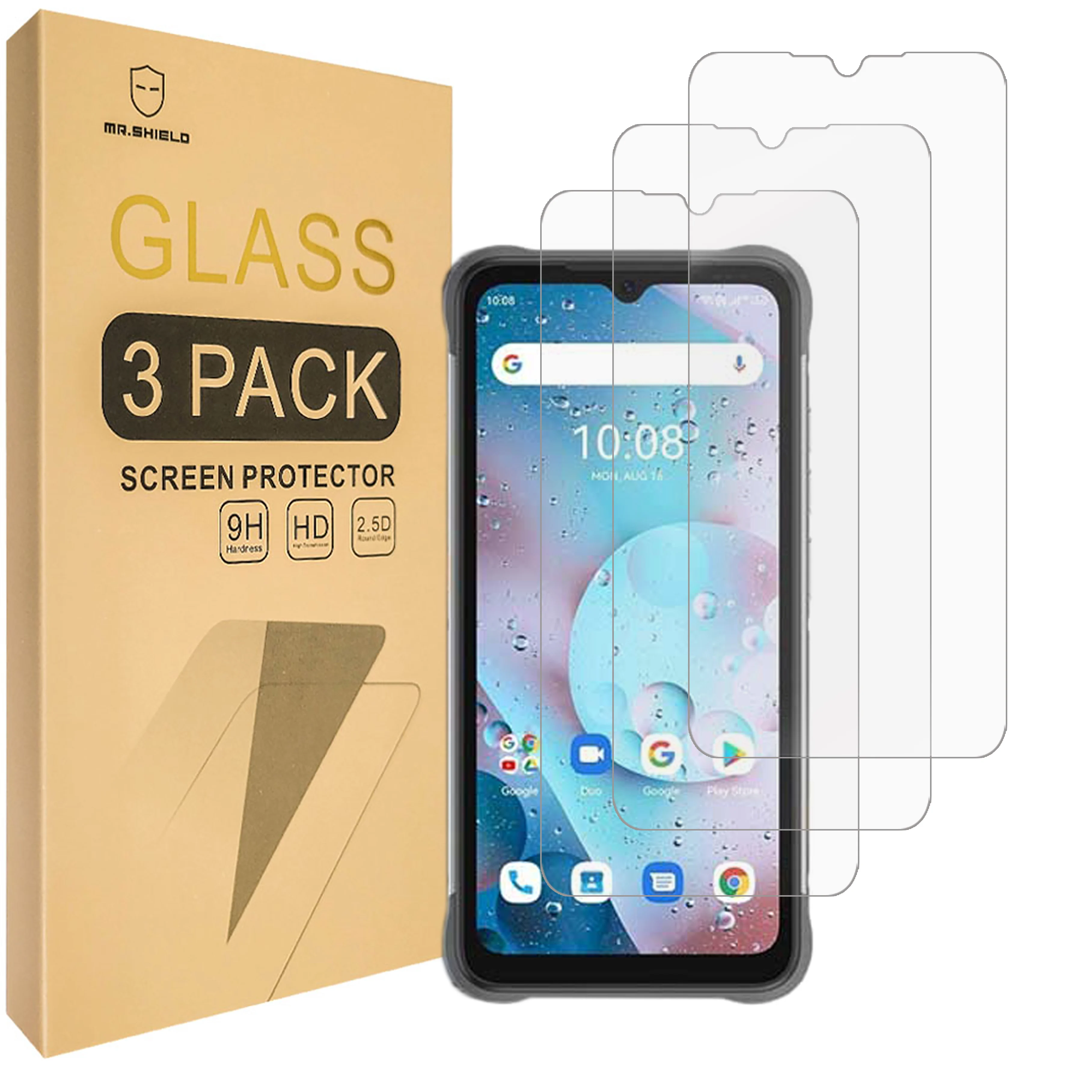 

Mr.Shield [3-Pack] Screen Protector For Umidigi BISON X10S / BISON X10G [Tempered Glass] [Japan Glass with 9H Hardness]