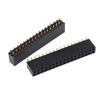 2.54mm Double Row Female Header Socket 2.54mm Pitch 2*2p 3p 4p 5p 6p 8p 10p 12p 40p Pin Connector 4