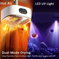 Портативная сушилка для одежды Складная электрическая сушилка для одежды Многофункциональная интеллектуальная теплая сушилка для белья с таймером и дистанционным управлением — изображение 4