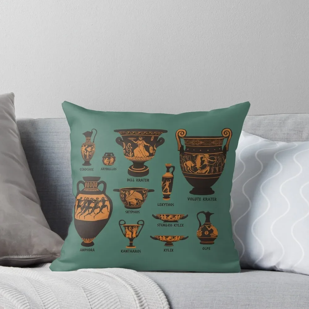 

Ancient Greek Pottery Throw Pillow