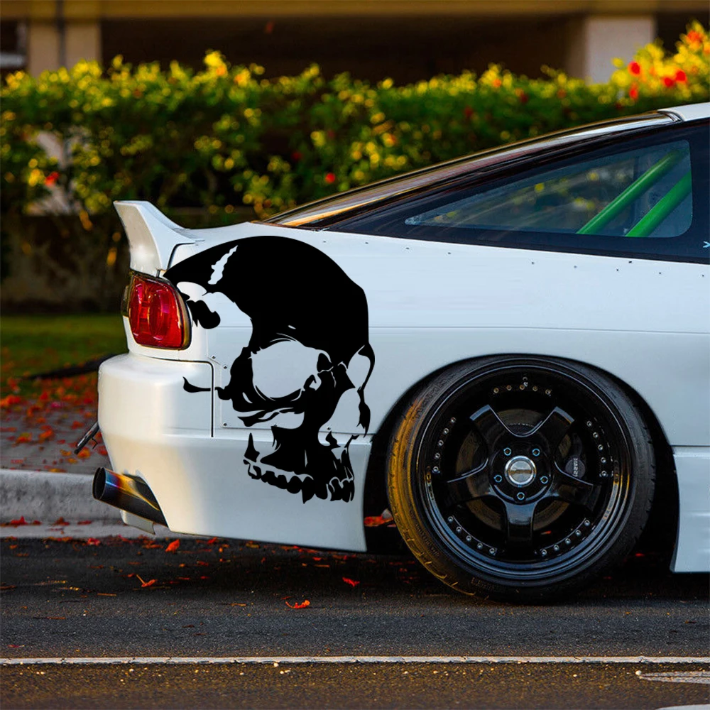 

Автомобильная наклейка с черепом, наклейка для автомобиля, грузовика, окна, задней двери, лобового стекла, капота, бампера, виниловый Декор