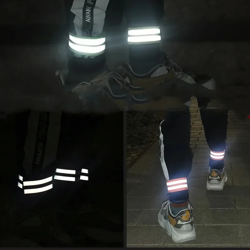 Wrist arm ankle leg reflective tape for nighttime walking cycling running safe