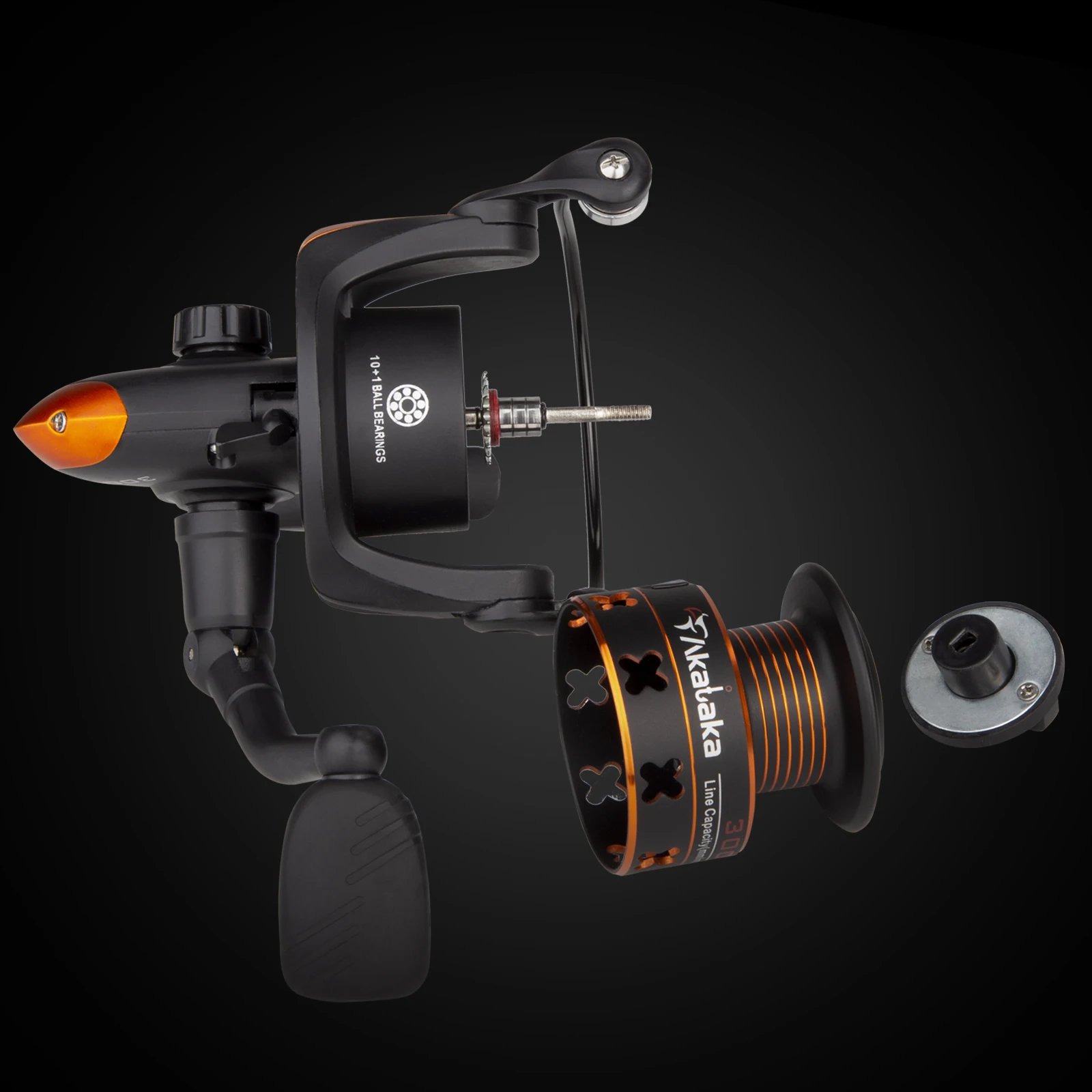 Hunthouse Fishing Reel For Spinning Akataka 2000/3000/4000 Baitril 5.0:1 10+1BB max drag 21.6lbs 22.8lbs 24lbs Coil Piscifun