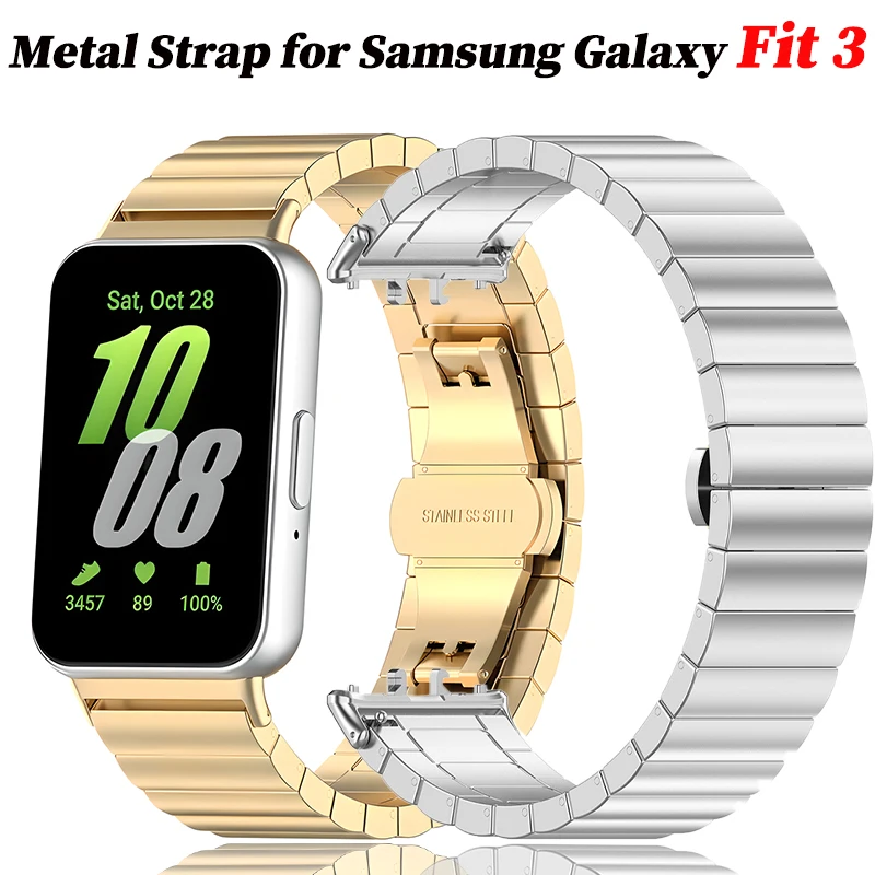 Stainless Steel Metal Strap Replacement Wristband for Smart Bracelet Accessories