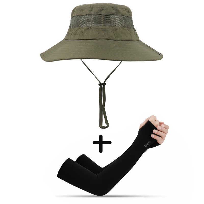 Waterproof Bucket Hat Summer Men Women Hat Outdoor UV Protection