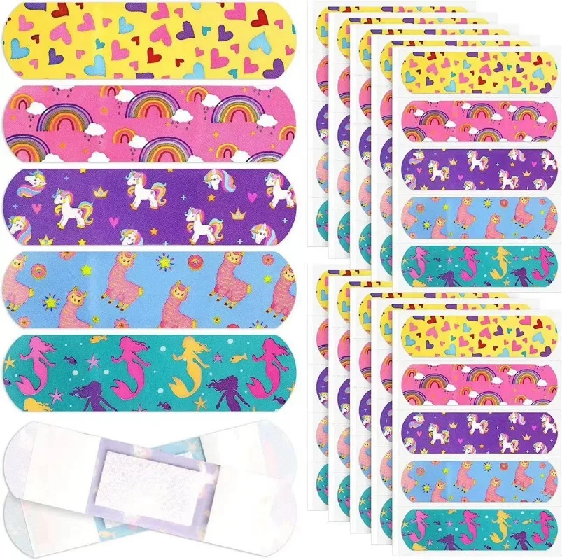 40pcs 50pcs 60pcs Per Set Cartoon Band Aid Sticking Plaster for Wound Dressing Patch Children Kids Woundplast Adhesive Bandages 4