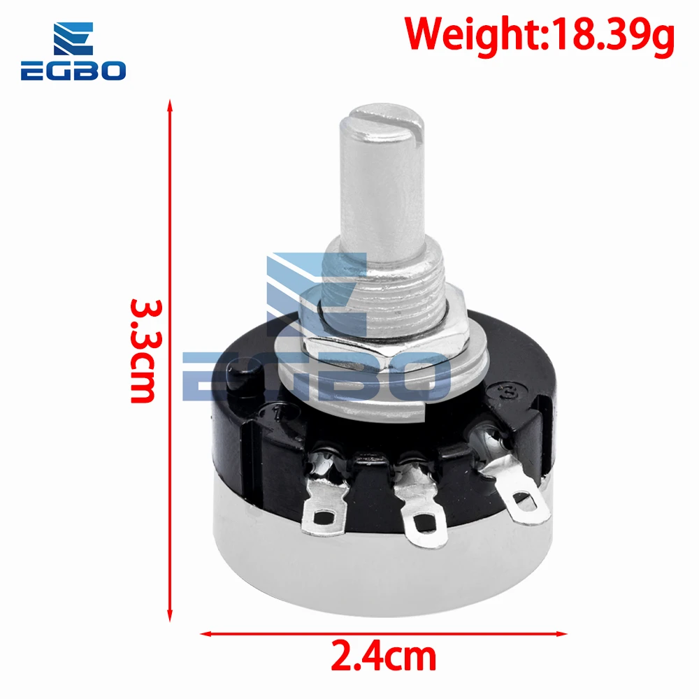 Multiturn Potentiometer Linear Potentiometer Rotary Potentiometer Potentiometer Kit Trimmer Potentiometer RV24YN20S B201 B501 B102 B202 B502 B103 B203 B503 B104 B204 B254 B504 B105 500 ohm 10K 20K 50K 100K 200K ohm Potentiometer
