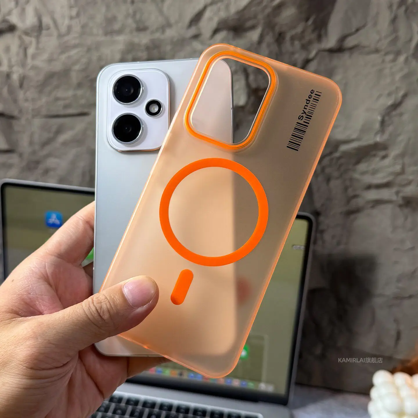 Slim Skin Feel Magnetic Wireless Charging Case with Anti-Fingerprint Shockproof Protection