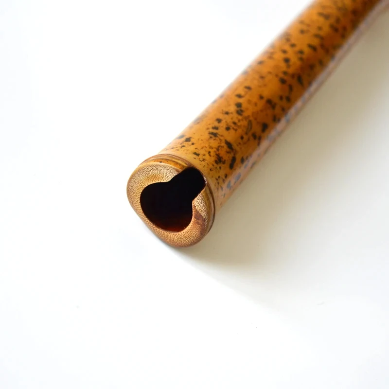 YPXD Short Xiao Flute Teardrop Bamboo Flute Professional Musical Instrument Chinese Vertical Bamboo 8 Holes Key G F E D