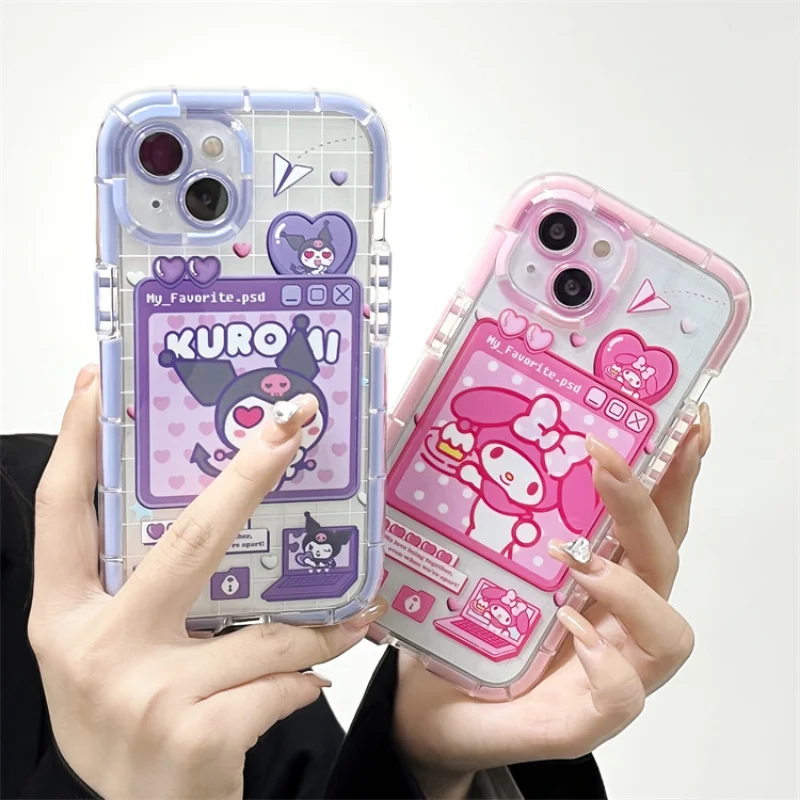 CG MOBILE Custodia Hello Kitty HKHCP14LHDGPTP per iPhone 14 PRO 6.1 Custodia Rigida Rosa IML Tag Graffiti
