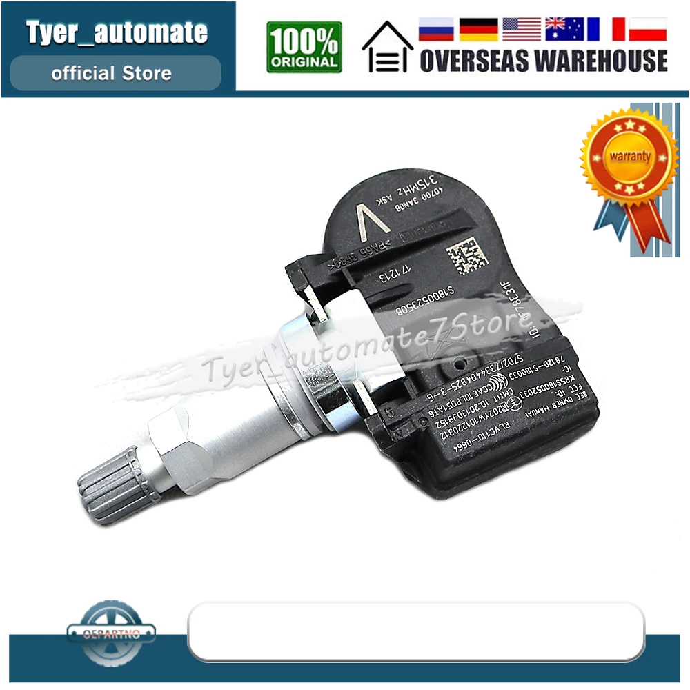 ֻ Ƽ Maxima NV200 Sentra Versa Versa Note Ÿ̾ з   TPMS 315MHz 40700-3AN0B