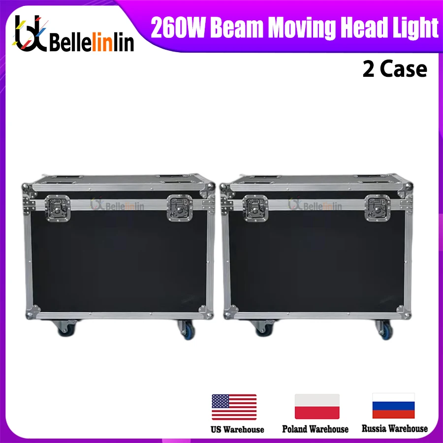 

0 Tax 2Pcs Flycase For Lyre Beam 10r 260w Sharpy Beam 260w Moving Head Lights Stage DJ Lighting Club Disco Party Disco Christmas