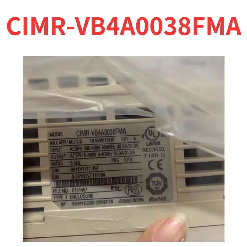 

90% new CIMR-VB4A0038FMA frequency converter tested OK