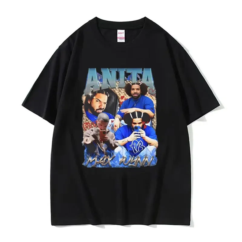 Rapper Drake and Anita Max Wynn Love Funny Meme Graphics T Shirt Men Women Casual Kawaii T-shirt Fashion Vintage Tees Streetwear 3