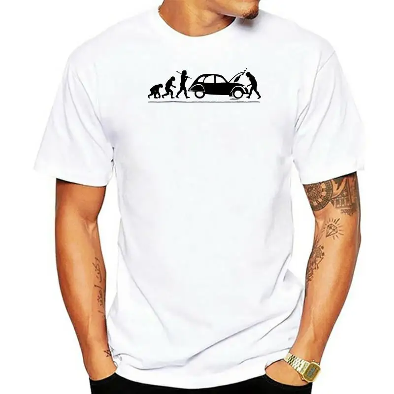 Evolution Of Man Breakdown Classic 2Cv T-Shirt