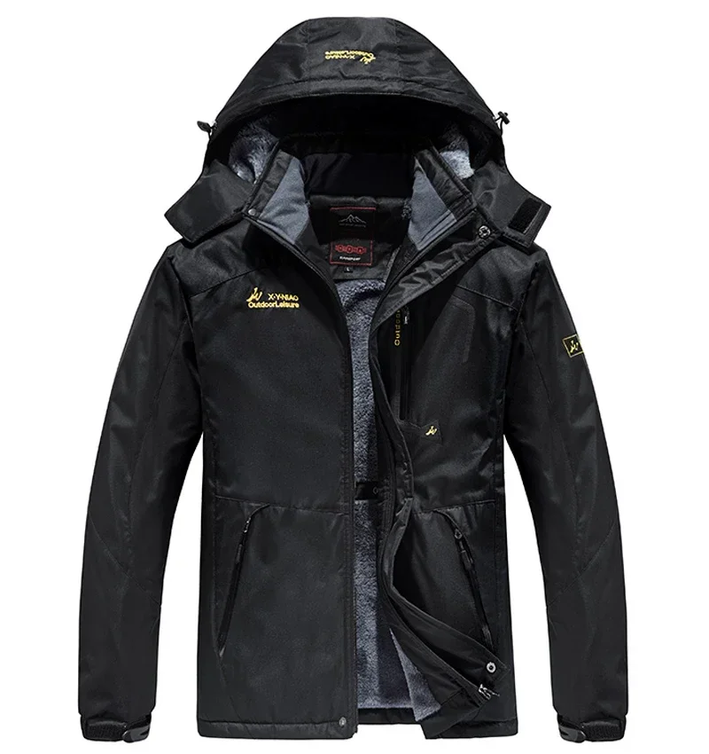 Description Picture 6 of itemMen Thick Windproof Waterproof Jackets Male Parka Plus Size Winter Jacket Men's Wool Liner Snow Ski Hooded Coats