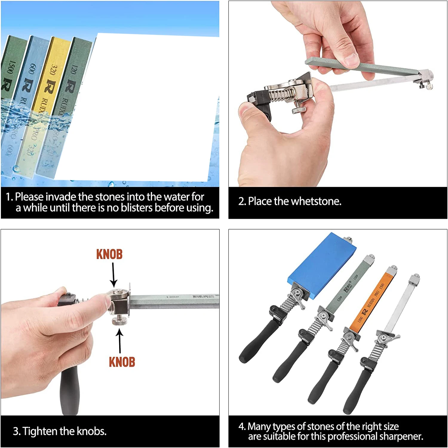 Knife Sharpener Professional Apex Sharpening Kit Tool Chef's Choice