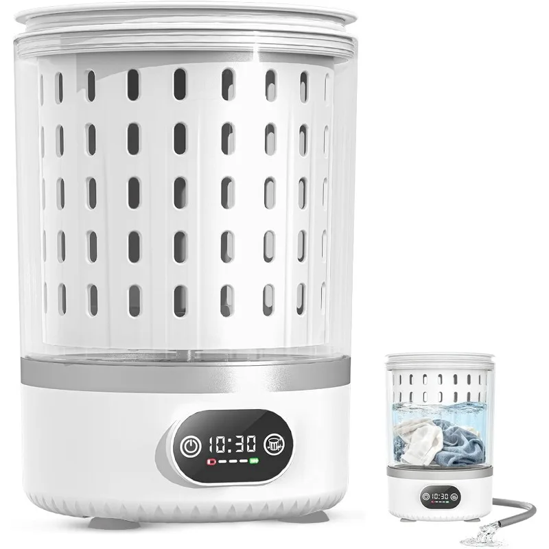 3L Mini Washing Machine,3 In 1 Portable Washing and Spin Dry,Drain Washing Machine,Small Washer for Underwea Socks Baby Clothes 1