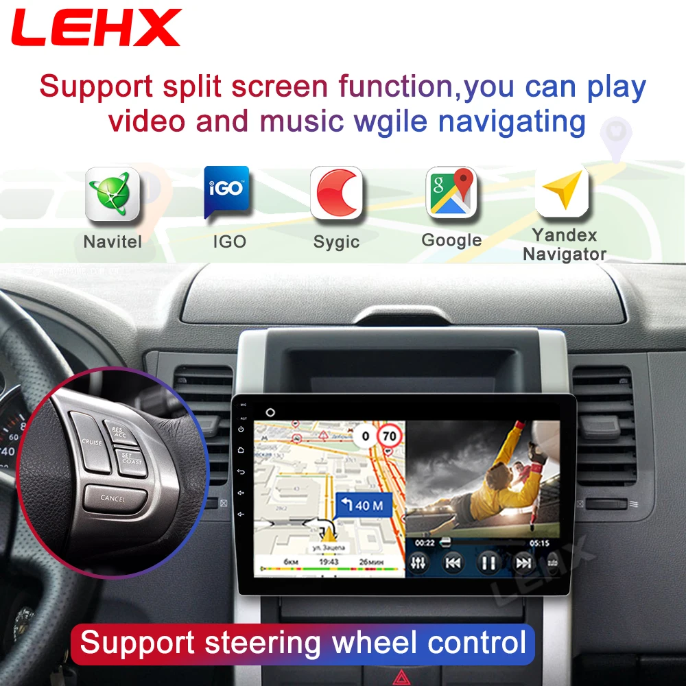 ESSGOO Autoradio Android 10 Car Stereo 7 inch 2 din Radio WIFI BT 2.5D IPS  Touch Screen GPS Navigation For Nissan Toyota