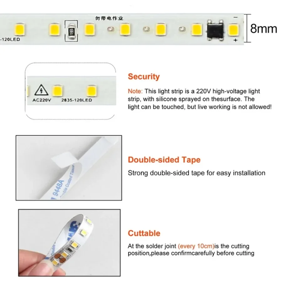 Vibrant LED Light Strip for Home Décor and Ambiance Lighting