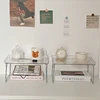 Home Acrylic Transparent Desktop Storage Box Simple Dormitory Office Storage Rack Shelf Home Collapsible Heightening Shelf 2